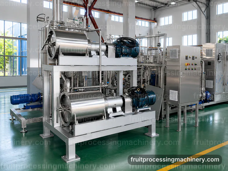 integrated fruit processing machinery, applied process engineering: line controls and buffer logic connection view